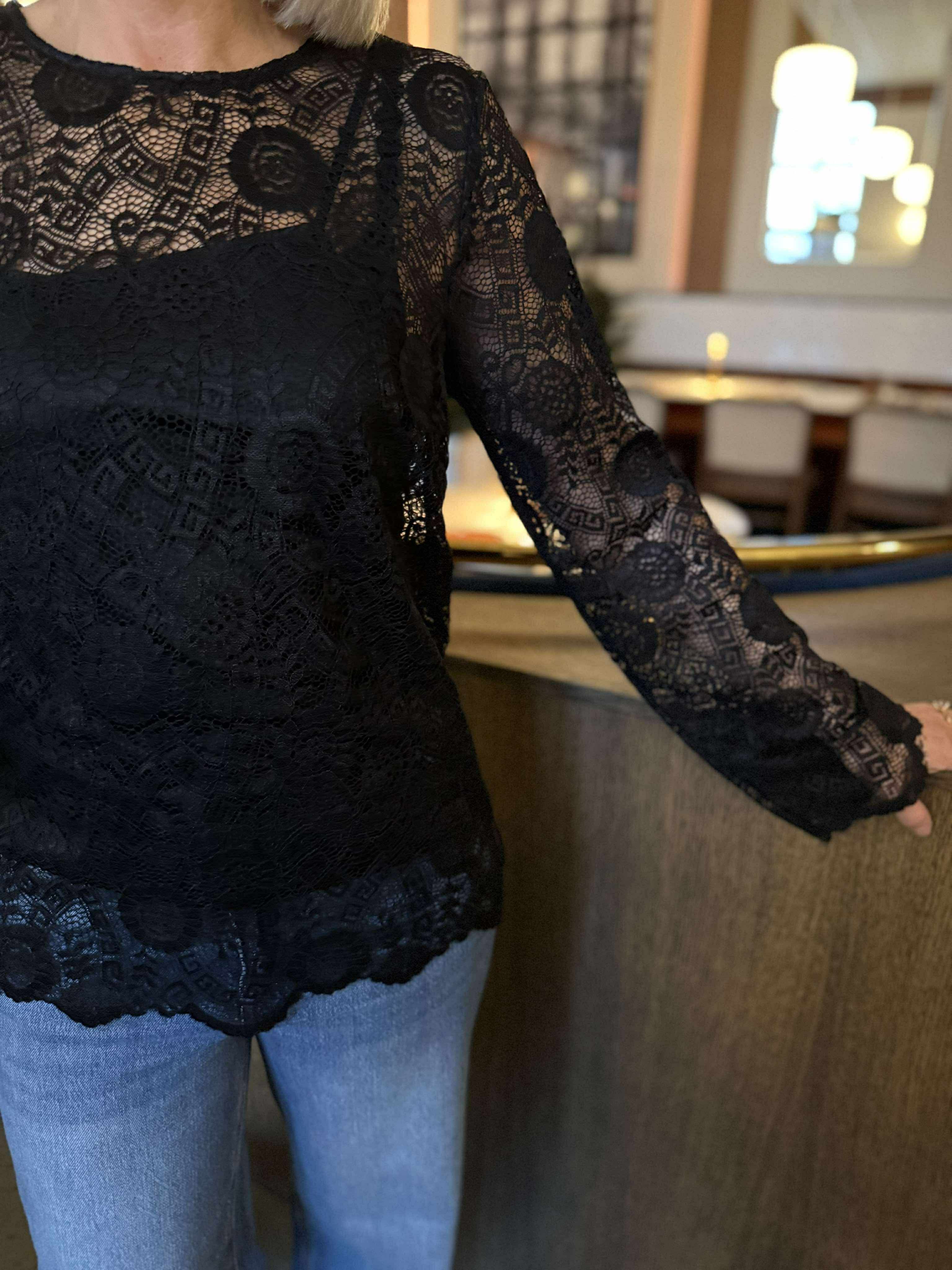 PCOLLINE Top - Black